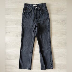 Topshop High-Rise Black Jeans